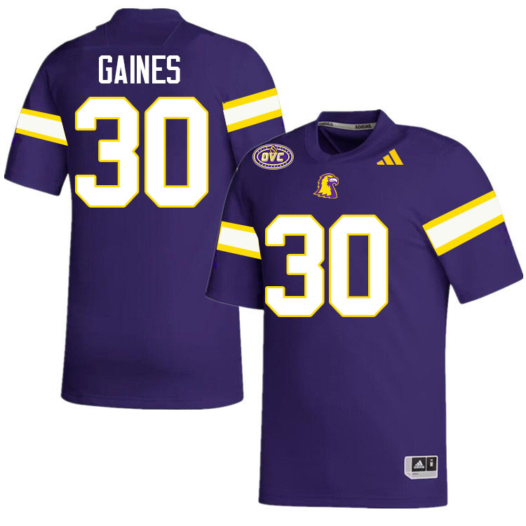 Tennessee Tech Golden Eagles #30 Theron Gaines College Football Jerseys,Uniforms-Purple
